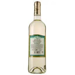 Вино Baron de Lirondeau, біле, сухе, 11%, 0,75 л - мініатюра 2