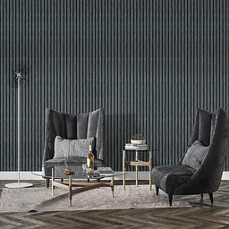 Рейка декоративна Sticker Wall PS 2900х115х12мм Темний графіт SW-00002128 - мініатюра 7