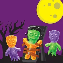Жувальні цукерки Sour Patch Kids Candy Halloween Monster Heads 283г - мініатюра 2