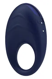 Віброкільце Dreamtoys Glam Vibrating Cockring 7 см синій - мініатюра 3