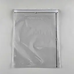 Пакети Zip-Lock прозорі 20x25 см, 100 шт, 50 мкм, поліетиленові пакети із застібкою - мініатюра 2