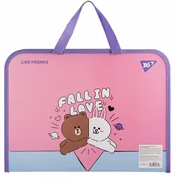 Папка-портфель Yes 492239 А4 Line Friends. Choco and Cony з ручками(24) - мініатюра 2
