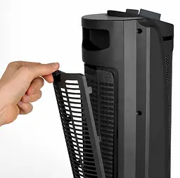 Тепловентилятор BLACK+DECKER 2,0 кВт, площа обігріву 20 кв.м., Підлоговий, Чорний (BXSH2002E) - мініатюра 12