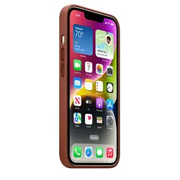 Чохол CasePro Leather Case with MagSafe Umber для iPhone 14 Plus - мініатюра 7