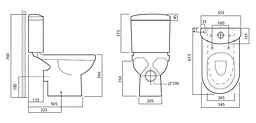 Унітаз-компакт AM.PM Joy C858607SC з кришкою Soft-Close, Білий - мініатюра 3