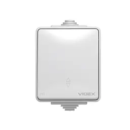 Перемикач Videx BINERA IP65 зовнішній 1кл прохідний (BINERA IP65 наружный 1кл проходной) - мініатюра 2