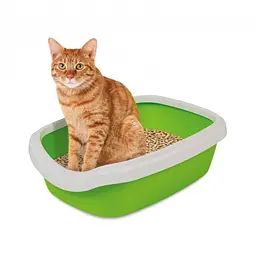 Туалет Природа Comfort M для котів 41х30х13.5 см (зелений) - мініатюра 2