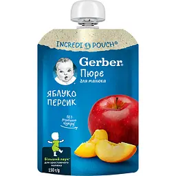 Пюре Gerber Яблоко-персик 150 г