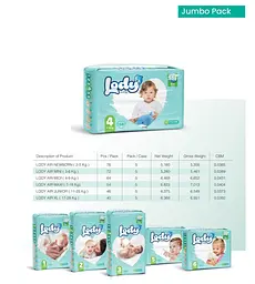 Підгузки дитячі Lody Baby Air mini 2 (3-6 кг) Jumbo 72 шт. дихаючі натуральні - мініатюра 4