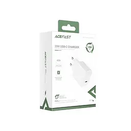 Мережевий зарядний пристрій ACEFAST A1 PD20W single USB-C charger білий - мініатюра 2