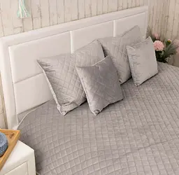 Подушка Руно 40х40 декоративна Velour "Grey ромб" 311.55_Grey ромб - мініатюра 3