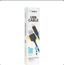 Кабель Gelius One Cable USB to Lightning GP-UC117 12W 1m Black - мініатюра 2