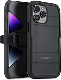 Протиударний з кліпсою чохол Pelican Voyager MagSafe для iPhone 14 Pro Black аналог OtterBox Defender