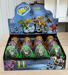 Игрушка-сюрприз в шаре «Супердракон» оранжевый, Dino Toys - миниатюра 2