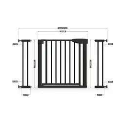 Бар'єр міжкімнатно-сходовий Tulano Guardian 3.0 Black 75-110 см чорний - мініатюра 5
