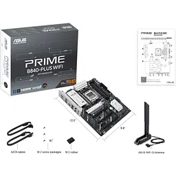 Материнська плата ASUS PRIME B840-PLUS WIFI - мініатюра 8