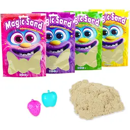 Кінетичний пісок Strateg Magic sand класичний 200 г (39401-1) - мініатюра 2