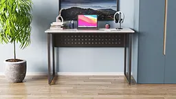 Стіл письмовий Майк Ferrum-decor 75x140x70 Чорний метал ДСП Бетон 16 мм (FRD-106537) - мініатюра 6