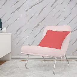 Плінтус 3D Loft РР самоклеючий білий зі срібною смужкою 2300*70*4мм (1833) - мініатюра 2