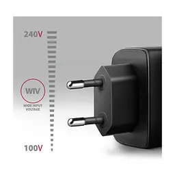 Зарядний пристрій AXAGON 1xUSB QC4.0 + 1xUSB-C PD45W PPS black (ACU-PQ45) - мініатюра 5