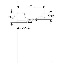 Раковина Geberit Smyle Square 90x48 500.251.01.1, Білий - мініатюра 2