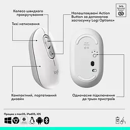 Миша Logitech POP Mouse with Emoji Off-White (910-007411) - мініатюра 6