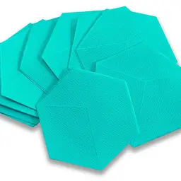Декоративний самоклеючий шестикутник Sticker Wall 3D ментол 200x230мм 1105 SW-00000745 - мініатюра 2
