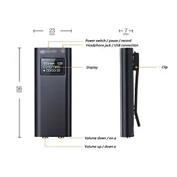Міні диктофон з активацією на звук JNN Q25, 8Gb з LCD екраном (100320) - мініатюра 6