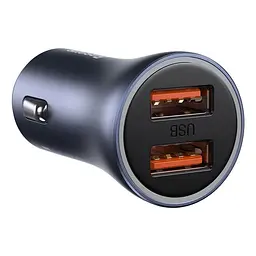Авто зарядное BASEUS Golden Contactor Pro Dual Quick Charger 2USB 40W + Type-C кабель TZCCJD-A0G - мініатюра 2