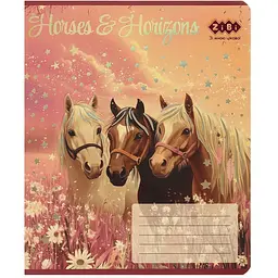 Упаковка зошитів ZiBi Kids Line Horses 24 аркуші в клітинку 20 шт. (ZB25.1770K) - мініатюра 6