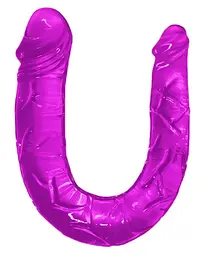 Двосторонній фалоімітатор - Double Dong Purple, 29,8 см - мініатюра 2