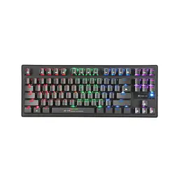 Клавіатура Xtrike ME 5 colors-LED Mechanical Red Switch USB Black (GK-979)