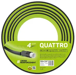 Шланг садовий QUATTRO 3/4' 50м 4 шари до 20бар -10…+50°C Cellfast sad0001914