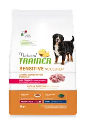 Сухий корм Natural Trainer Dog Sensitive Plus Adult MM With Rabbit для собак середніх і великих порід 3 кг