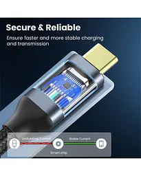 Удлинитель No BrandType-C Straight 100W 5A USB 3.2 Gen 2 Thunderbolt 4k 60hz 2 м Черный (5A2M100W4K60HZUSB) - миниатюра 3