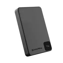 Універсальна мобільна батарея 10000 mAh, Black, 20 Вт ColorWay teh0027611 - мініатюра 2