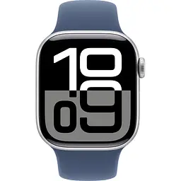 Смарт-годинник Apple Watch Series 10 GPS 42mm Silver Aluminum Case with Denim Sport Band M/L [MWWC3] [114978] - мініатюра 2