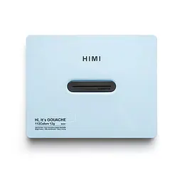 Набір гуашевих фарб HIMI Twin Cup 112x12 мл, блакитний пластиковий пенал (6976939680528) - мініатюра 12