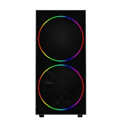 Корпус GameMax Black Hole, без БЖ, Midi Tower, ATX / Micro ATX / Mini ITX, USB 3.0, USB 2.0, 2x200 мм LED, 421x210x460 мм, 0.5 мм, 5.9кг - мініатюра 3