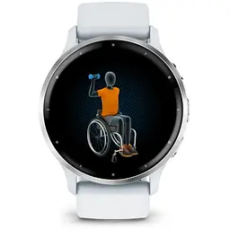 Смарт-годинник Garmin Venu 3 Silver Stainless Steel Bezel with Whitestone Case and Silicone Band (010-02784-50) - мініатюра 5