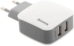 Зарядний пристрій Baseus Letour Dual 2.4A/2USB White - мініатюра 3