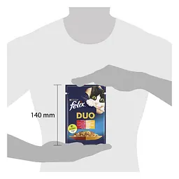 Вологий корм для котів Felix Fantastic Duo з яловичиною та птицею 2.21 кг (26 шт. х 85 г) - мініатюра 4