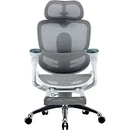 Офісне крісло Sihoo C300 PRO V2, White, з підставкою для ног (C300-PRO-V2-B102-JT) - миниатюра 2