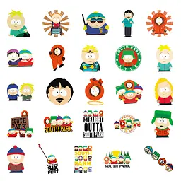 Стікерпак Південний Парк Набір наклейок GeekLand South Park 50 штук - мініатюра 4