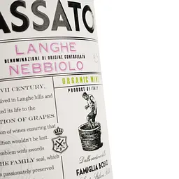 Вино Luca Bosio Passato Langhe Nebbiolo Organic 14.5% червоне сухе 0.75 л - мініатюра 3