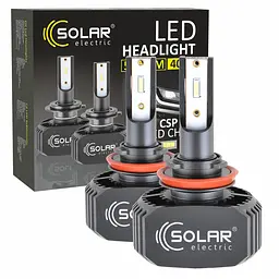Автолампа Solar LED H11 12/24V 6000K 5000Lm 40W CSP1860 2шт(8211)