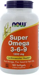 Омега 3-6-9 Now Foods Super Omega 3-6-9 1200 мг 180 гел капс