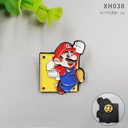 Значок Супер Маріо Маріо Super Mario Mario 3,5 см P SM M 01 - мініатюра 2