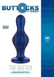 Анальна пробка TOYJOY The Batter Buttplug 12 см (синій) - мініатюра 8