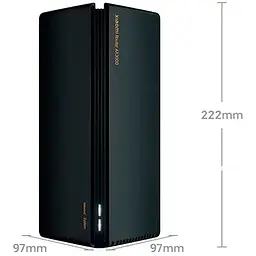 Маршрутизатор Xiaomi Mesh System AX3000 WIFI 6 до 2976 Мбіт/с 2.4 ГГц / 5 ГГц 256 мб Чорний - мініатюра 6